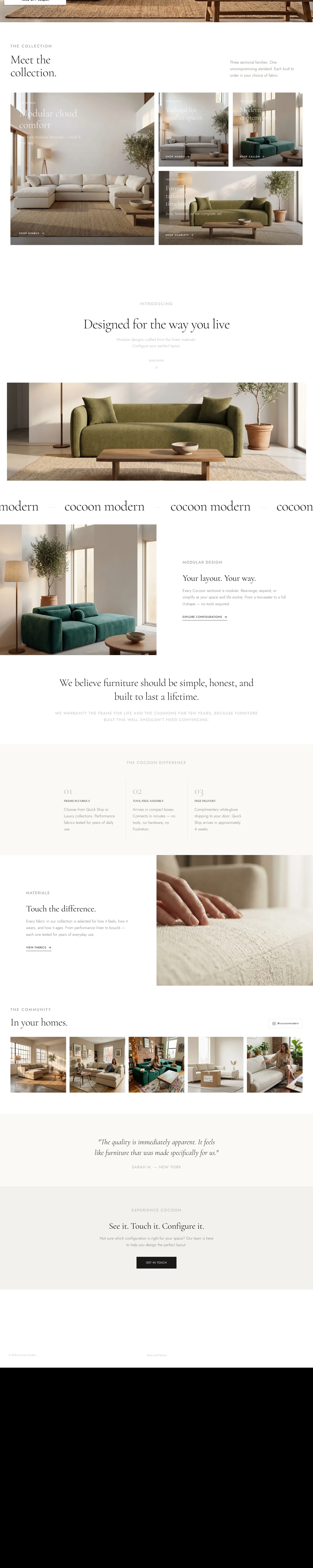Cocoon Modern full page